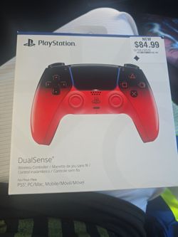 PS5 controller red and black