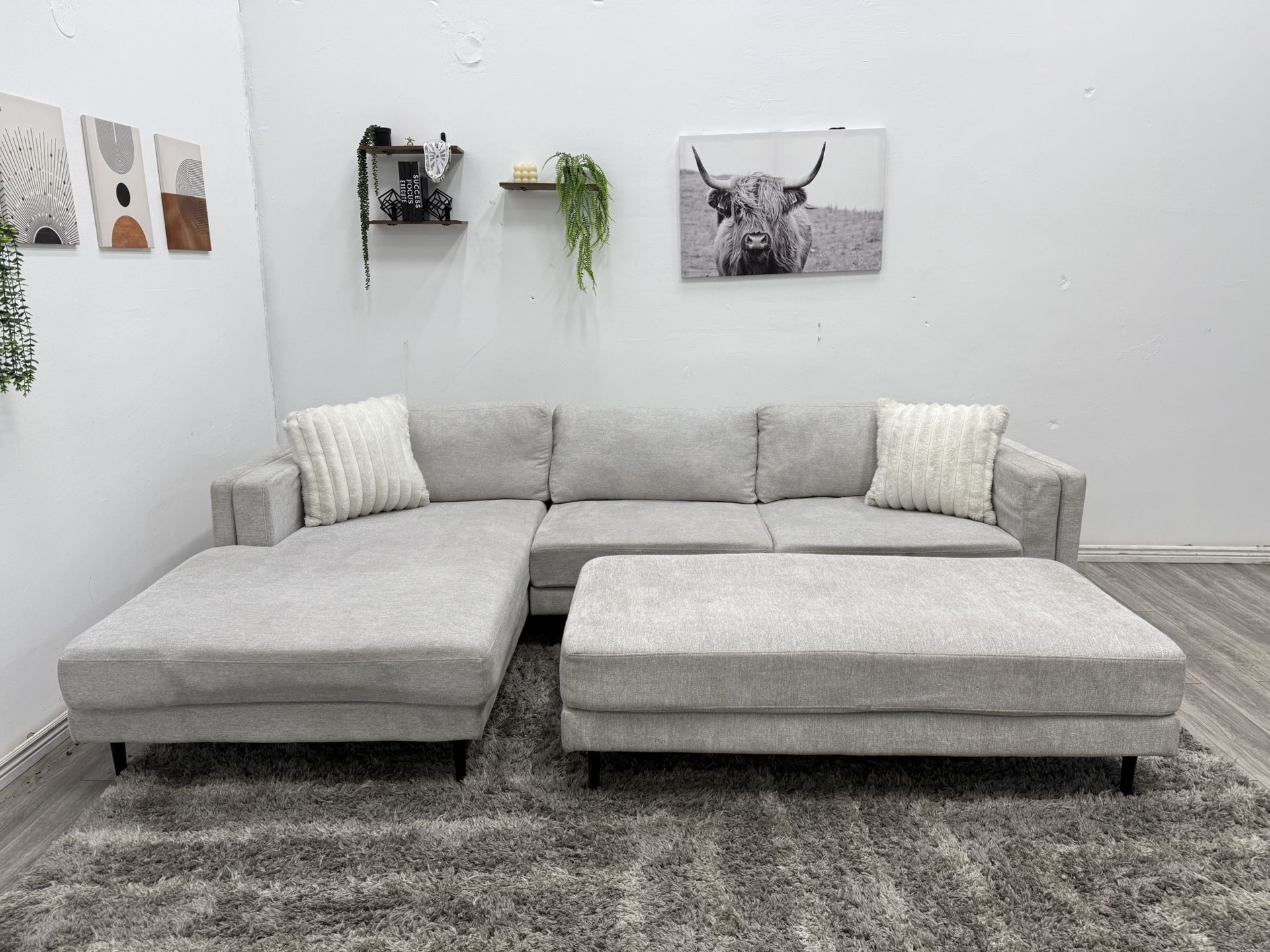 Gray Sectional Couch - Free Delivery