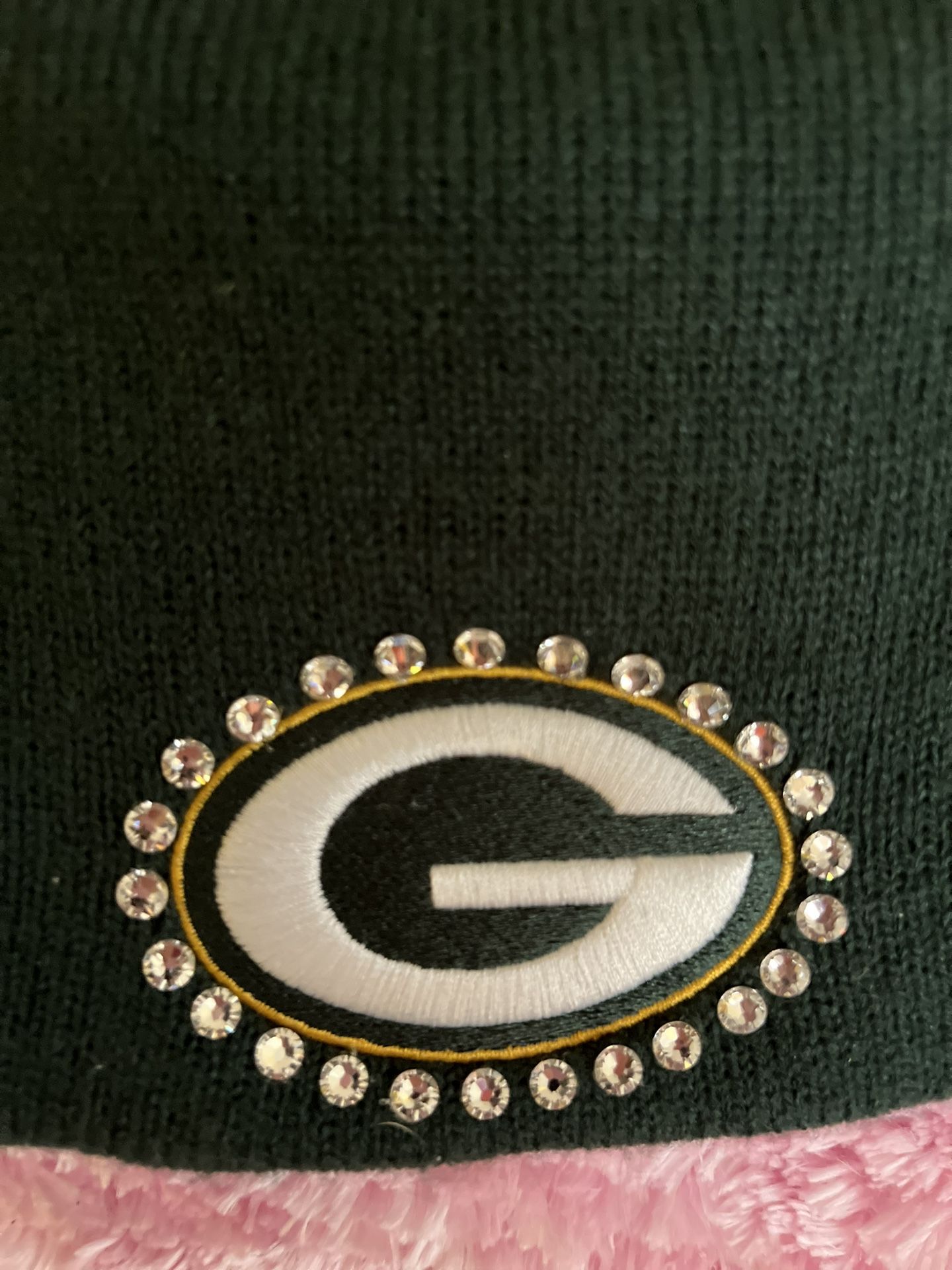 New NFL Green Bay Packers Swarovski Embellished Beanie