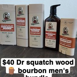 Dr Squatch Wood Barrel Bourbon Bundle(New)