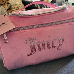 NEW Juicy Couture Travel Cosmetic Bag Pink