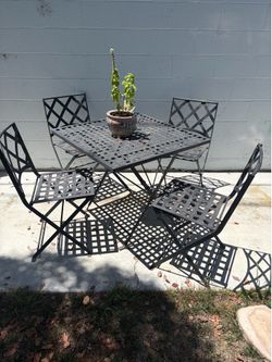 Vintage backyard patio set