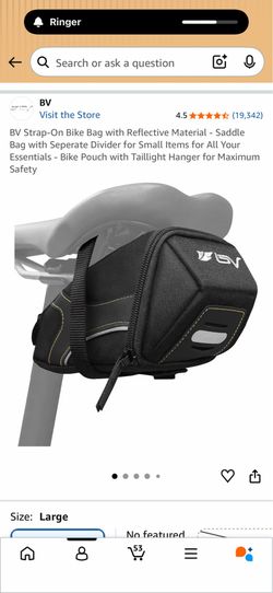 New BV Strap-On  Y Model Bike Bag Storage with  Repair Tool Kit, 16 in 1 Bicycle Multitool