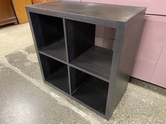 Black 4 Cube Modular Shelf