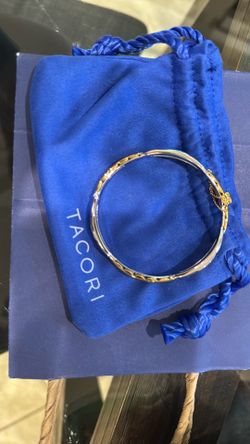 New Gold and silver Tacori promise bracelet with key