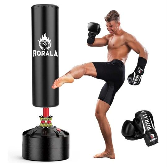 Punching Bag With Gloves