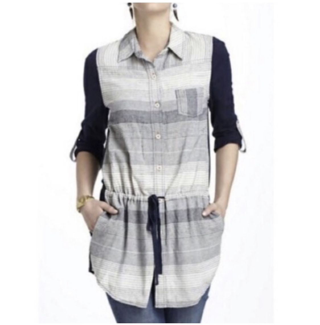 Anthropologie Rowena Tunic Top