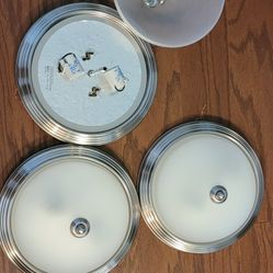 3 Dome/boob Ceiling Light Fixtures 