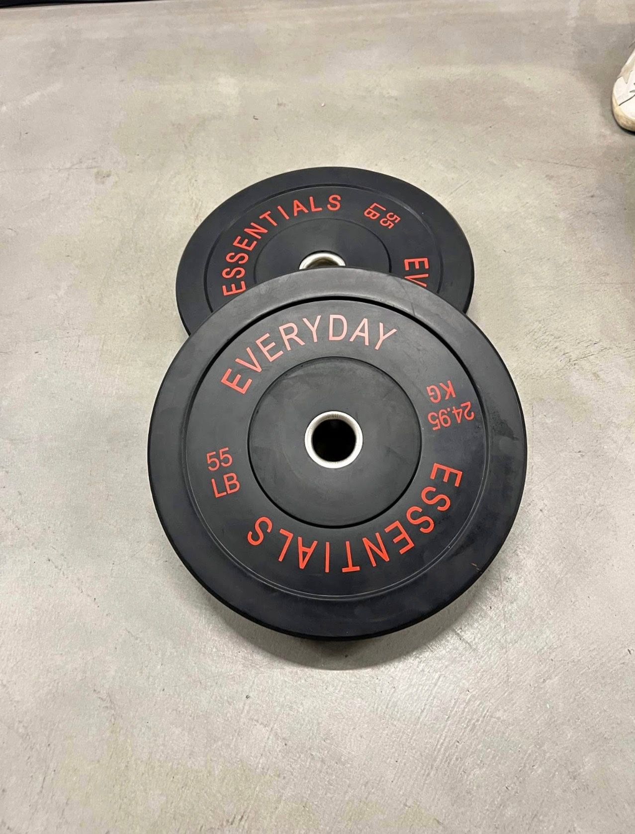 A pair of 55 bumper weights new