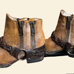 FREEBIRD Leather Ankle Boots Clash 7 Suede