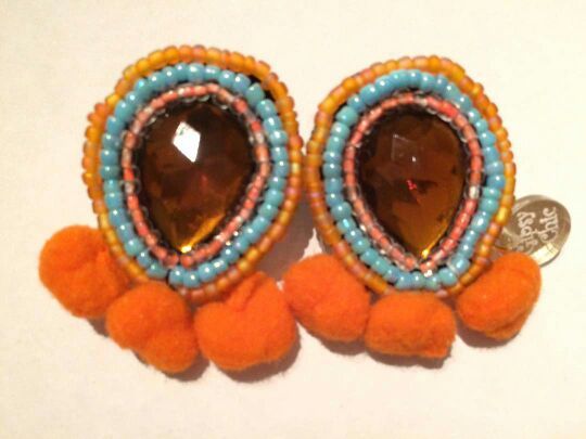 BEAUTIFUL HANDMADE GIPSY EARRINGS - BELLOS ARETES GIPSY HECHOS A MANO