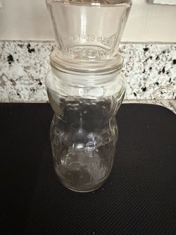 Cute Mr. Peanut 1991 Glass Jar