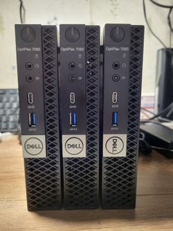 3x Dell 7060 MicroPC - i7-8700T - 8Gb - 500HDD- 2xDP - 11Pro - NoCharger - 149Each.