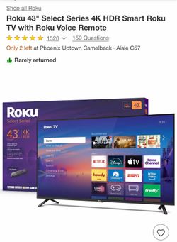 43 inch Roku tv