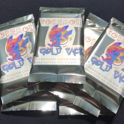 Pokemon Gold Packs 25 Cards In A Pack Guaranteed At Least 1 Random Rare Ex ,halo ,full Art ,or ultra Rare  Per Pack ! 