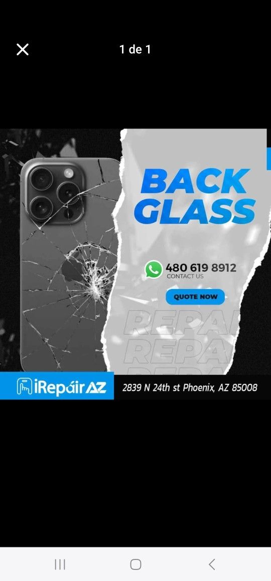 iPhone 15 Pro Backglass, Battery, Charging Port