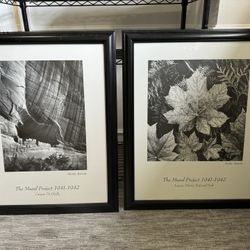 2 Ansel Adams Framed Prints 
