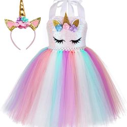 Unicorn Dress NO Headband! 