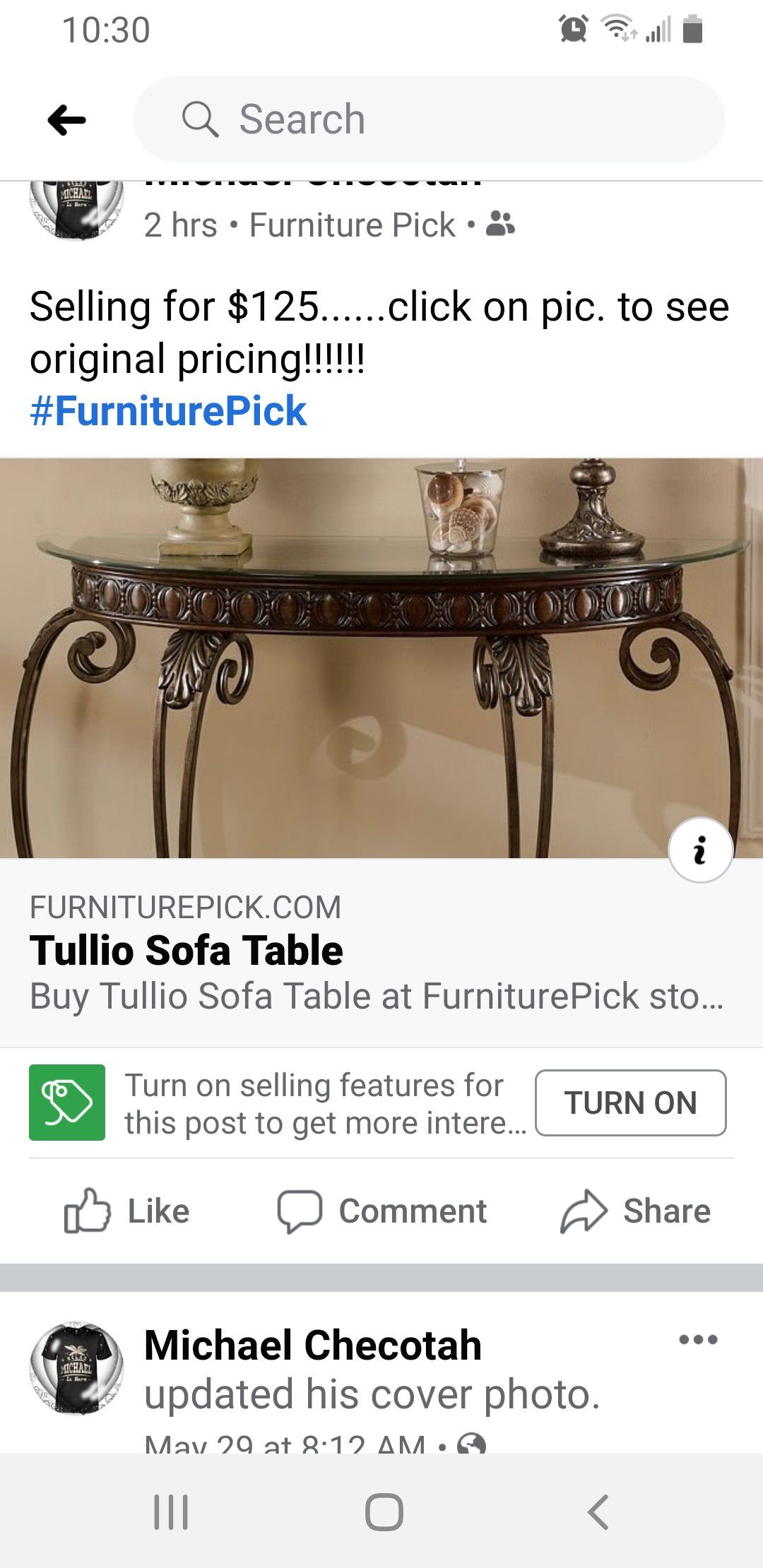 TULLIO Sofa Table by ASHLEY
