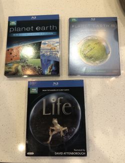 Planet Earth, Planet Earth 2, And Life - Blu-Rays