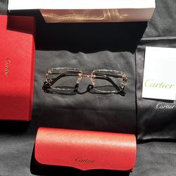 Premium Rimless Gold & Clear Lens Eyewear – Full Collector’s Set