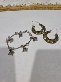 Earring & Angel Bracelet