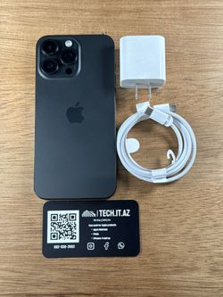 📱 iPhone 15 Pro Max | Black Titanium | Cricket Only