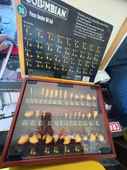 Colombian 36 piece router set