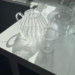 Small Glass Tea Pot 