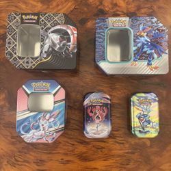 Pokémon TCG Tin Lot Sylveon Koraidon Quaquaval Flamigo Miraidon Collectible 