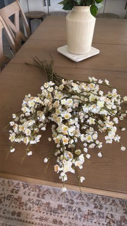 Faux cherry blossom stems 12