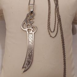 UNIQE SWORD STAINLESS STEEL PENDANT NECKLACE 