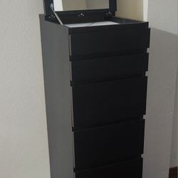 Ikea Malm 6- Drawer Chest / Dresser with Mirror  Top