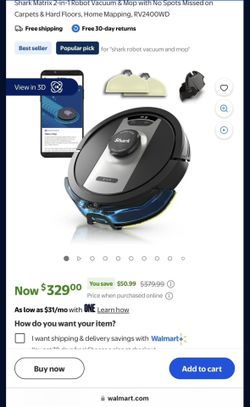 Brand New Shark Matrix 2-in-1 Robot Vacuum & Mop