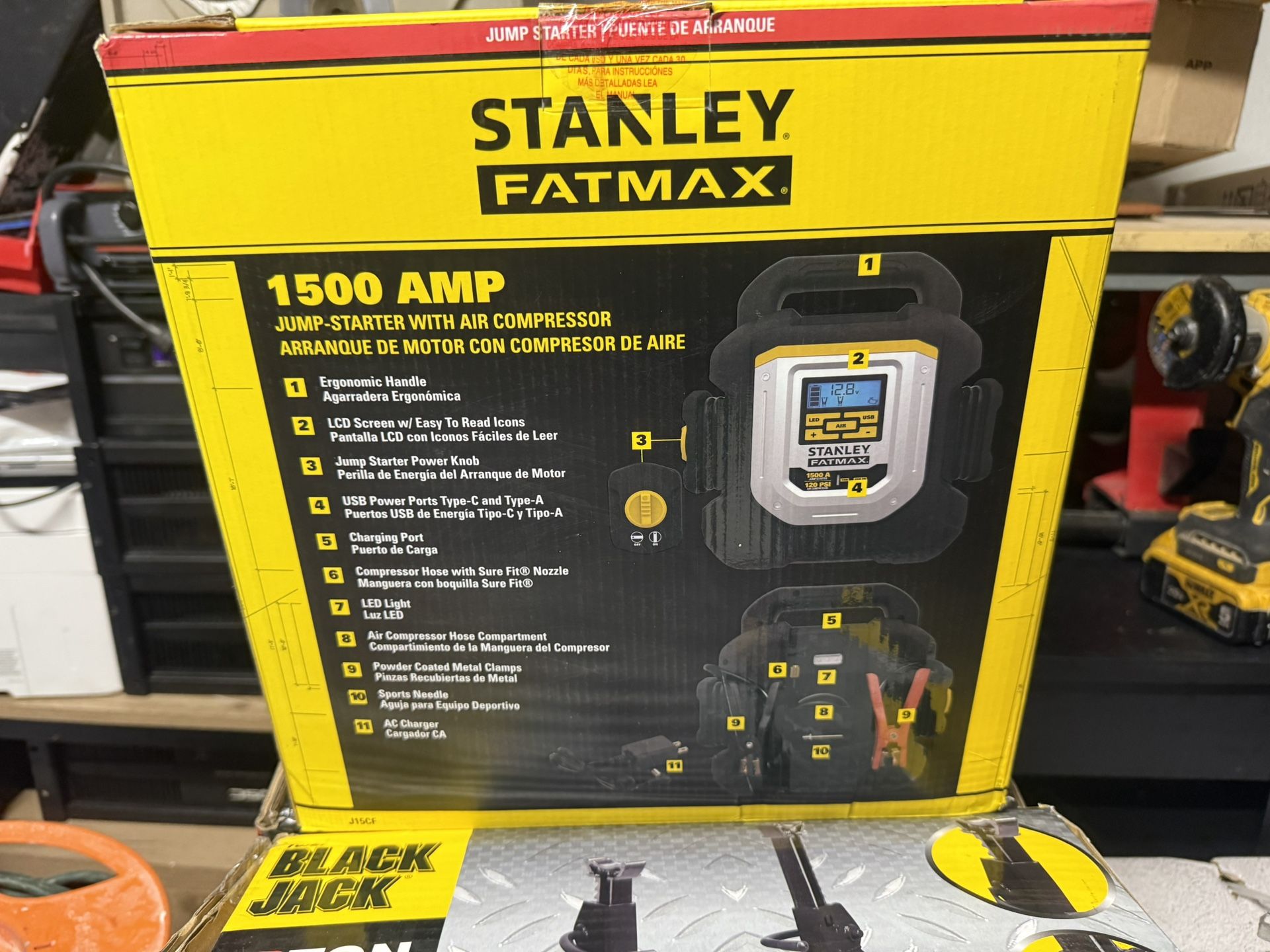 Stanley FatMax Jumb Box And Air Compressor