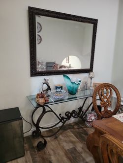 Long Table With Mirror