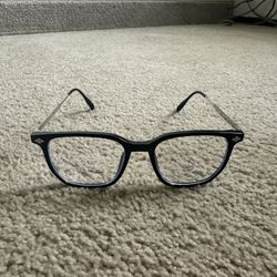 Silver And Black Glasses 