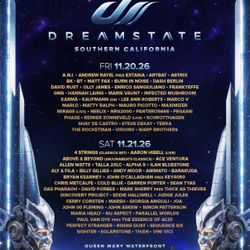 Dreamstate 2026 2 Day VIP Wristbands 