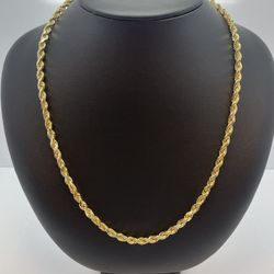 10K Gold Rope Chain. New 