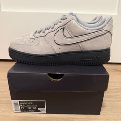 Nike Air Force 1 Low “Light Smoke Grey Suede Black” Men’s Size 9.5 HQ1966-001