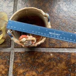 Christmas Santa Clause Ceramic Pot