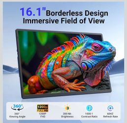 16.1 Inch Portable Monitor Full HD