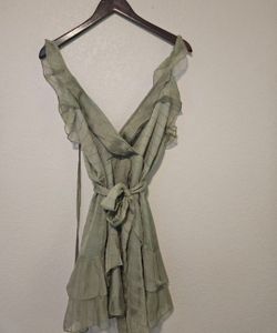 Summer Short Dress Green Never Used
