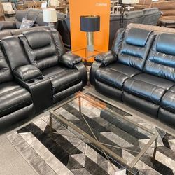 Reclining Sofa And Love Seat Available For Immediate Delivery 