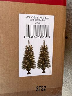 Mini decorated Christmas Trees