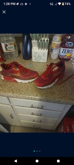 Nike Max 90 Ultra 2.0 Essential - University Red - Size 7y
