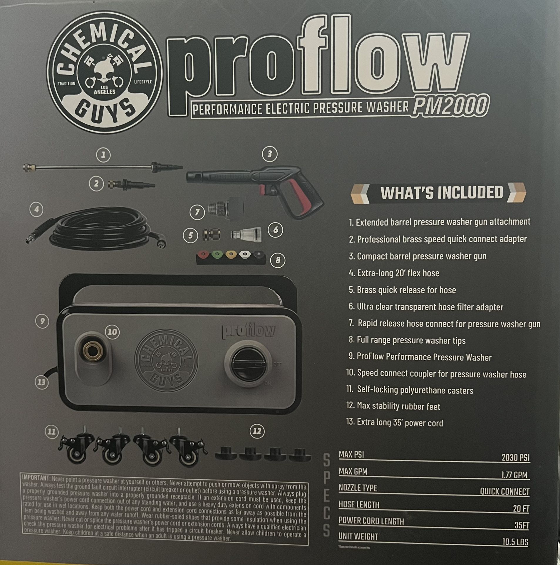 Pro Flow Electric Pressure Washer From Chemical Guys