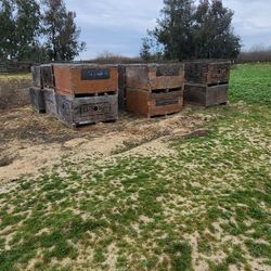 Used Wood Bins