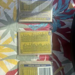 1987 Topps Baseball Cards Rack Pack Nolan Ryan 