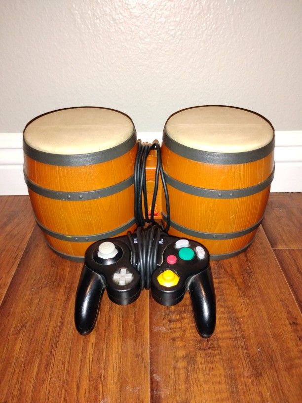 Nintendo GameCube Controller And Donkey Kong Bongo